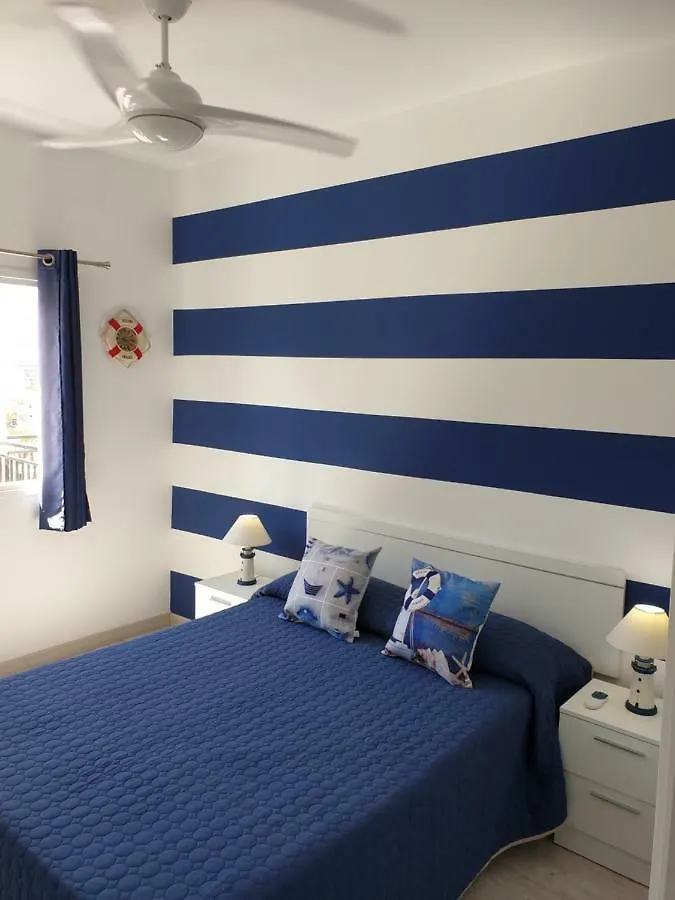 Apartamento Casa Azul Only 200 Meters To The Beach, Free Wifi, Balcony Arona